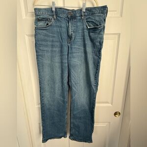 Old Navy Men's Straight Loose Fle Jeans 36x32